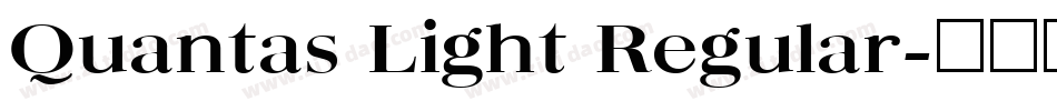 Quantas Light Regular字体转换
